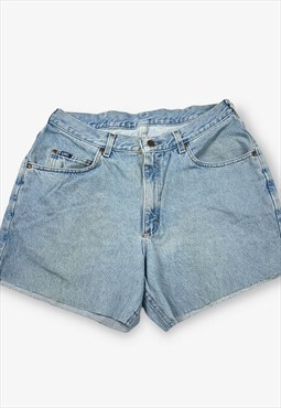 Vintage Lee Cut Off Denim Shorts Light Blue W36 BV18254
