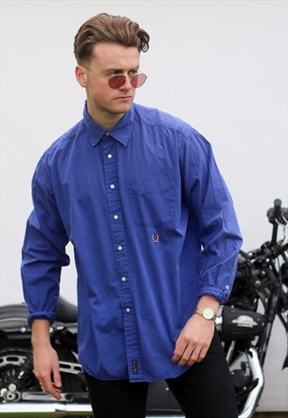 TOMMY HILFIGER USA VINTAGE GRUNGE PINSTRIPE SHIRT