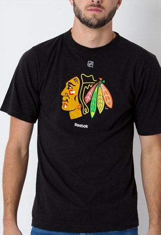 REEBOK NHL CHICAGO BLACKHAWKS ICONICLOGO GRAPHIC ICE TSHIRT