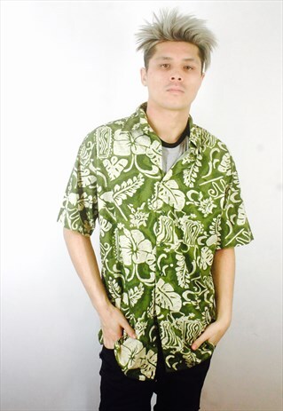 VINTAGE 90S MENS PRINT SHIRT
