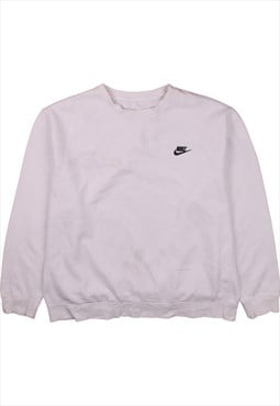 Vintage 90's Nike Sweatshirt Swoosh Crew Neck White XXLarge