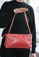 VINTAGE Y2K AUTHENTIC RED LEATHER BAG