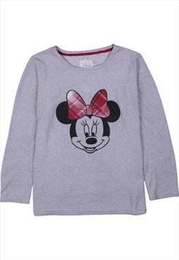 Vintage 90's Disney Sweatshirt Mickey Mouse Crew Neck Grey