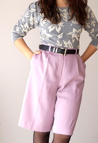 VINTAGE LILAC BERMUDA PANTS