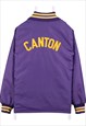 VINTAGE 90'S CANTON VARSITY JACKET COLLEGE LETTERMAN BUTTON