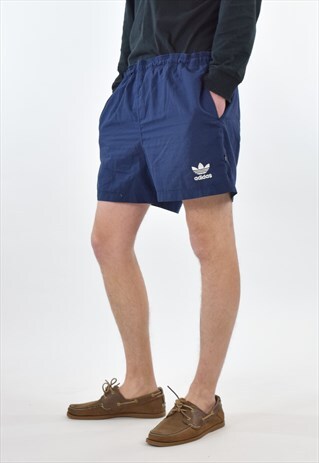 VINTAGE 90S BLUE ADIDAS SWIM SHORTS