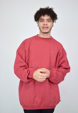 VINTAGE 90'S CORAL RED REEBOK SWEATSHIRT