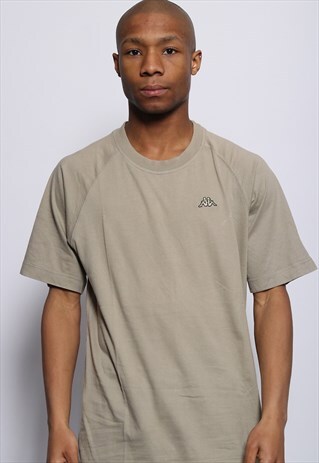 VINTAGE KAPPA LOGO T-SHIRT BEIGE