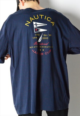 NAVY BLUE NAUTICA LONG SLEEVE SHIRT
