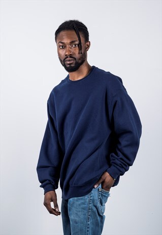 VINTAGE 1990S BLUE SWEATER