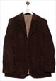 Vintage Between-seasons jacket wide corduroy look brown
