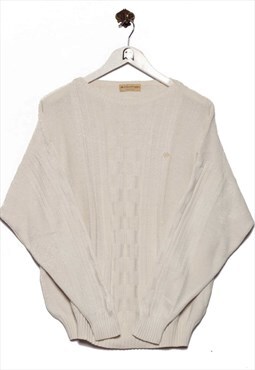 Vintage Robe Di Kappa Sweater Logo Patch White