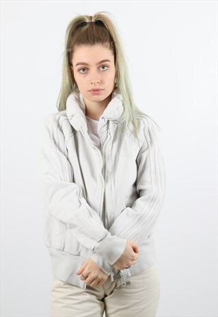 VINTAGE ADIDAS MEDIUM WHITE FESTIVAL JACKET