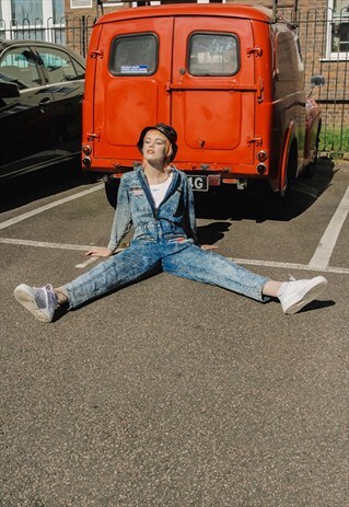 RARE VINTAGE 80'S STONEWASH DENIM BOILER SUIT