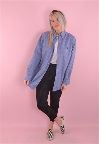 RALPH LAUREN CHECK BOYFRIEND SHIRT GRL1987