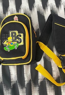 Vintage the Simpsons 2007 Skate Bart black crossbody bag 