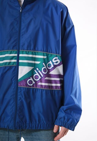90S VINTAGE ADIDAS WINDBREAKER OLDSCHOOL SHELL JACKET 13724