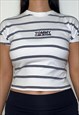 TOMMY HILFIGER WHITE BABY TEE CROP TOP