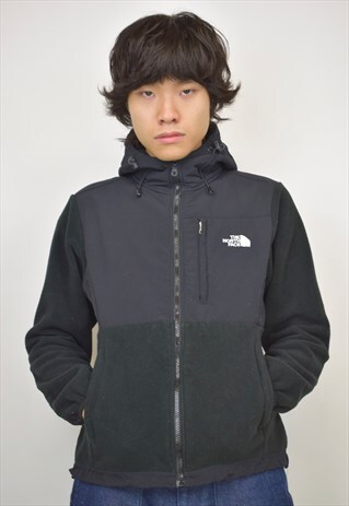 VINTAGE 90S NORTH FACE BLACK FLEECE JACKET