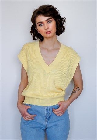 VINTAGE YELLOW TANK TOP