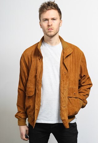 VINTAGE SUEDE BOMBER JACKET