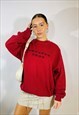 VINTAGE SIZE XL THE SWEATER SHOP SWEATSHIRT IN RED