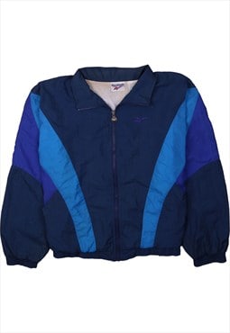 Vintage 90's Reebok Windbreaker Sportswear Full Zip Up Navy
