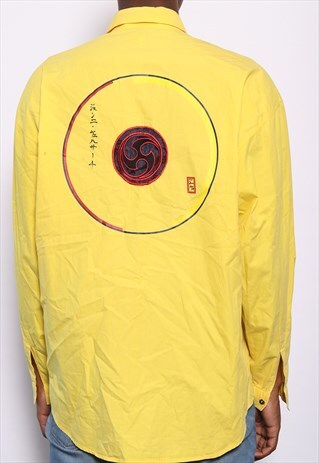 VINTAGE VERSACE PATTERN SHIRT YELLOW