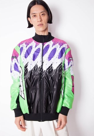 VINTAGE 90S MOTORCYCLE BOMBER JACKET ID:1681