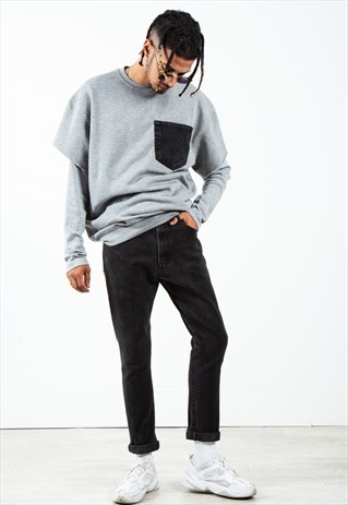 VINTAGE 80S LEVI'S SLIM JEANS BLACK / 0213