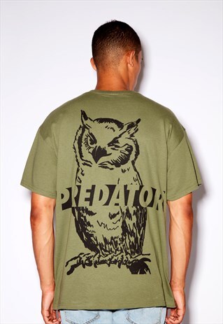 PREDATOR OVERSIZED GREEN TEE