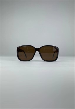 Vintage Dunhill Sunglasses Brown Oversized Square RESTORED