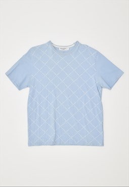 Vintage 00's Y2K Yves Saint Laurent T-Shirt Top Blue