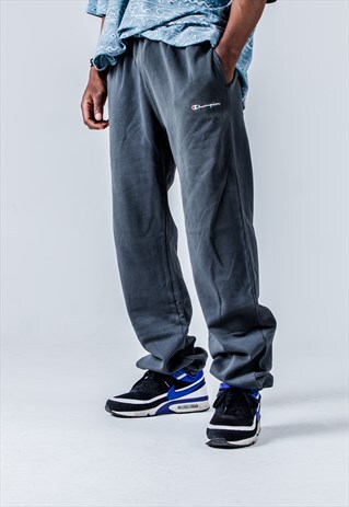VINTAGE 90S CHAMPION SWEATPANTS IN GREY