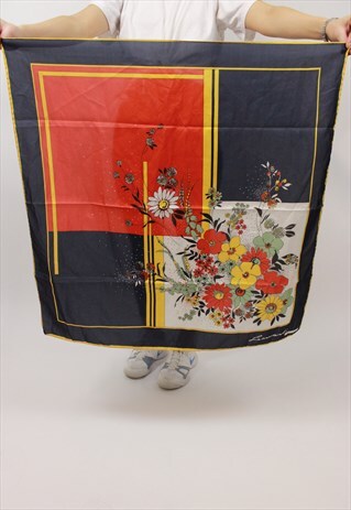 VINTAGE FLORAL PATTERNED SCARF
