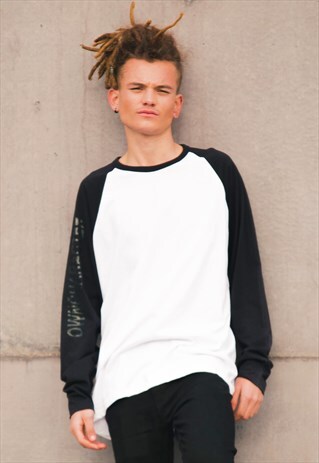 OC BIKER T-SHIRT - WHITE/BLACK