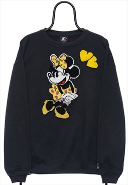 Vintage Starter Minnie Mouse Black Sweatshirt Womens