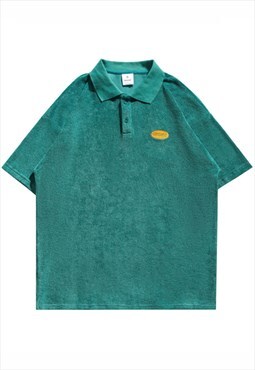 Kalodis vintage loose lapel polo shirt