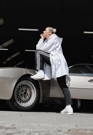 WHITE PARKA COAT