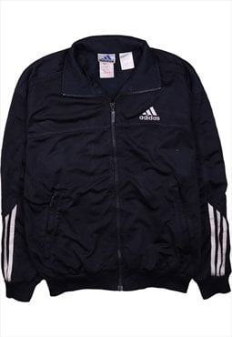 Vintage 90's Adidas Sweatshirt Track Jacket Full Zip Up Navy