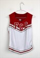 VINTAGE Y2K CHEERLEADER RED TOP 
