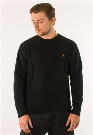 VINTAGE BLACK POLO RALPH LAUREN SWEATSHIRT