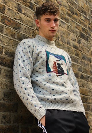 RETRO / 90'S / CHRISTMAS WOOL JUMPER