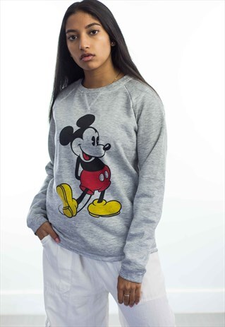 VINTAGE DISNEY SWEATSHIRT JUMPER LOGO 90S L 8.8