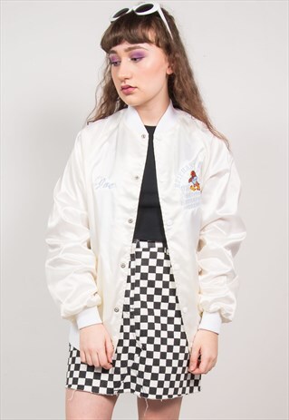 VINTAGE 90'S USA BASEBALL JACKET BOMBER STYLE