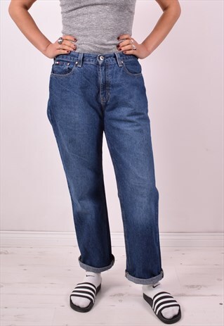 TOMMY HILFIGER WOMENS VINTAGE JEANS W32 L29 BLUE 90S