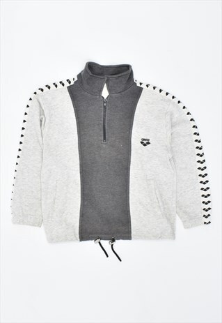 VINTAGE 90'S ARENA SWEATSHIRT JUMPER OVERSIZE GREY
