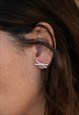 Small Simple Cross Sterling Silver X Stud Earrings for Women