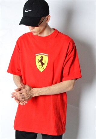 VINTAGE 90S RED FERRARI T-SHIRT