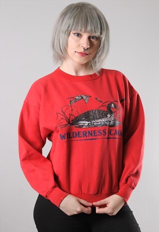 VINTAGE WILDERNESS CANADA SWEATSHIRT SMALL